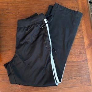 adidas Black Joggers with White Accent